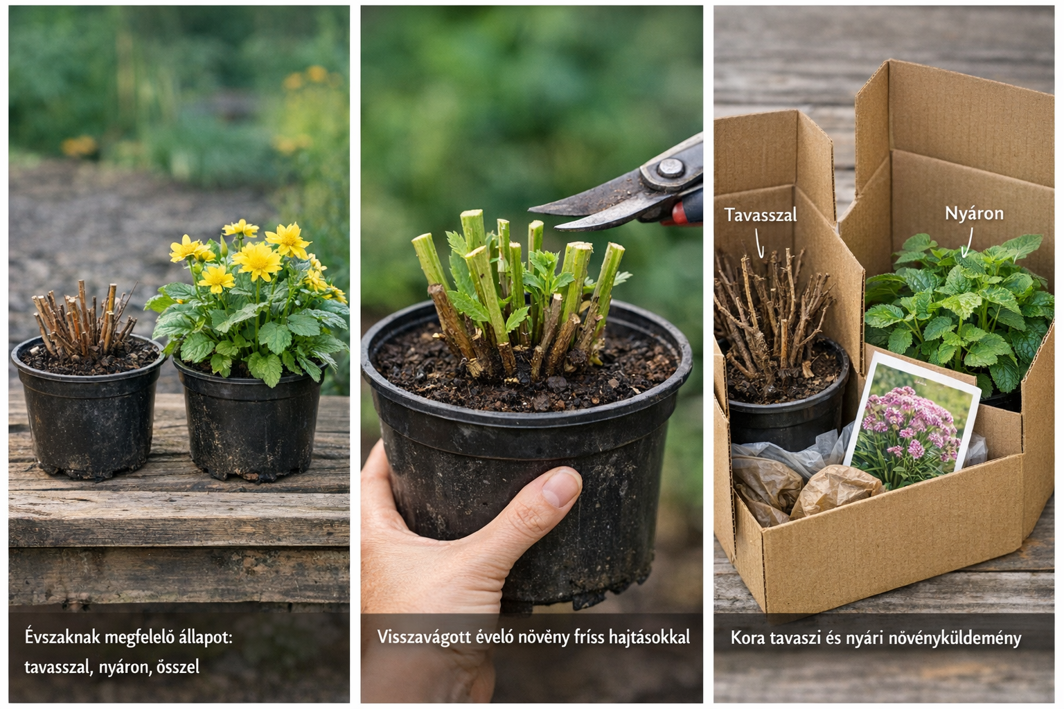 Mit jelent az, hogy „évszaknak megfelelő állapotban” érkezik a növény?