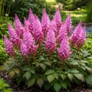 Az astilbe arendsii paul gaarder azaz a tollbuga virágzása