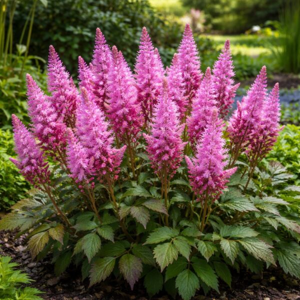 Az astilbe arendsii paul gaarder azaz a tollbuga virágzása