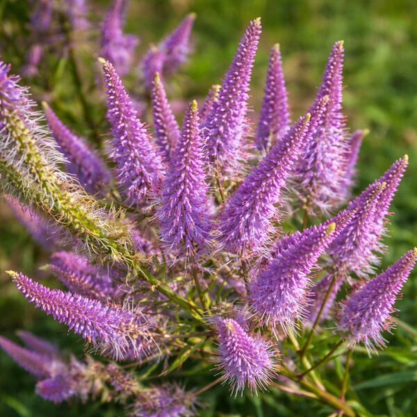 A veronicastrum virginicum red arrows , azaz a lila virginiai veronika kifejlett bokros magassága