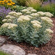 Sedum telephium Hab Grey kifejlett állapotban.