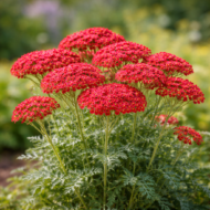 A cseresznyepiros cickafark virága közeli képen.