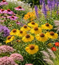 A Helenium autumnale a hosszú virágzású növények közé tartozik.