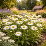 A Leucanthemum x superbum azaz a margaréta bokros állapota látható a képen