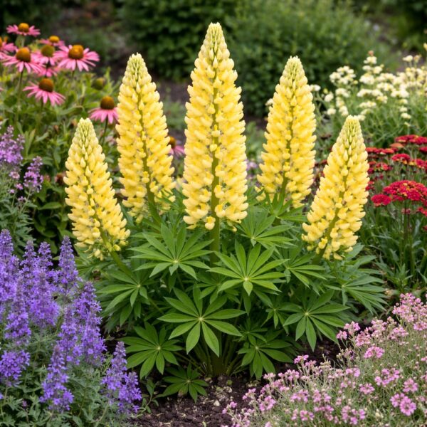 A sárga csillagfürt teljes virágzásban.