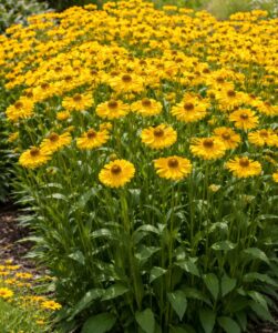 A napfényvirág teljes virágzásban.