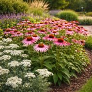 Az Echinacea purpurea MIX CS14 azaz a Kasvirág parkokban is kiválóan mutat