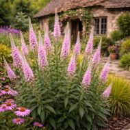 A Veronicastrum virginicum a hosszú virágzású növények csoportját gazdagítja.