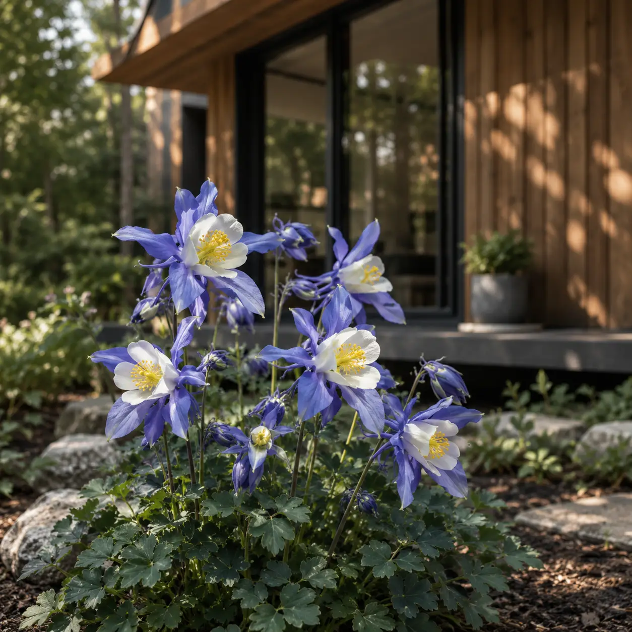 Aquilegia_flabellata_cameo_blue_and_white_japan_torpe_haranglab Aquilegia flabellata Cameo Blue and White CS9 - Japán törpe harangláb - Image 1